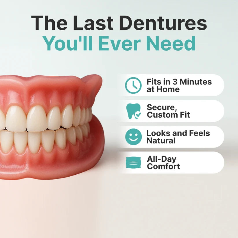 🌎Ends Today: 70% OFF! ⏰specialcoderes™ Medical Full Denture with Strong Suctiond🦷Obtain Dental Association Certification