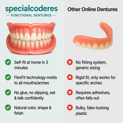 🌎Ends Today: 70% OFF! ⏰specialcoderes™ Medical Full Denture with Strong Suctiond🦷Obtain Dental Association Certification