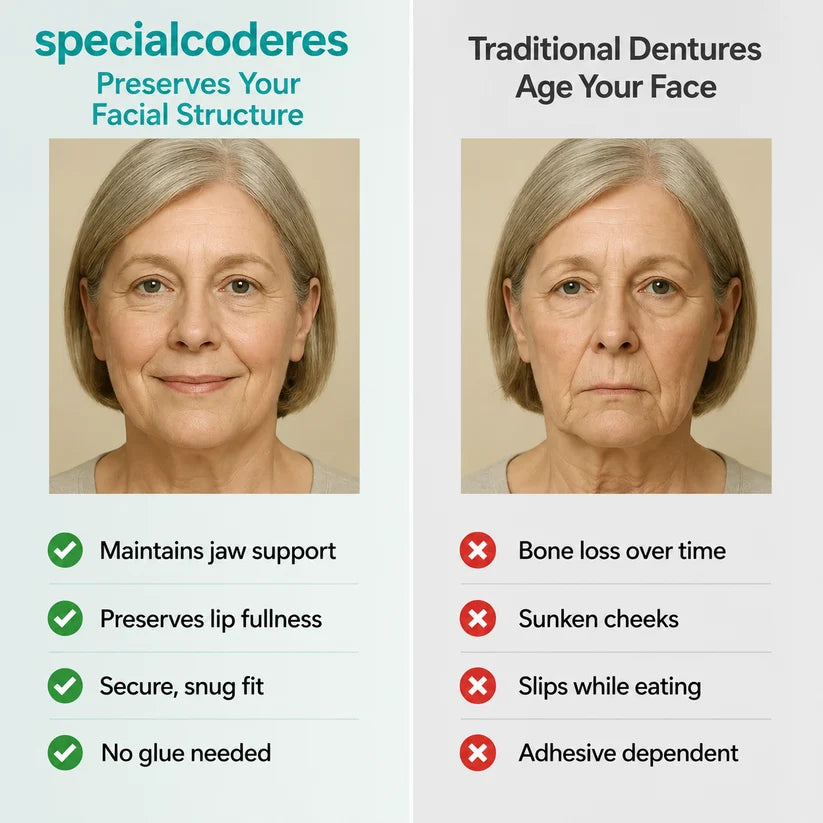 🌎Ends Today: 70% OFF! ⏰specialcoderes™ Medical Full Denture with Strong Suctiond🦷Obtain Dental Association Certification